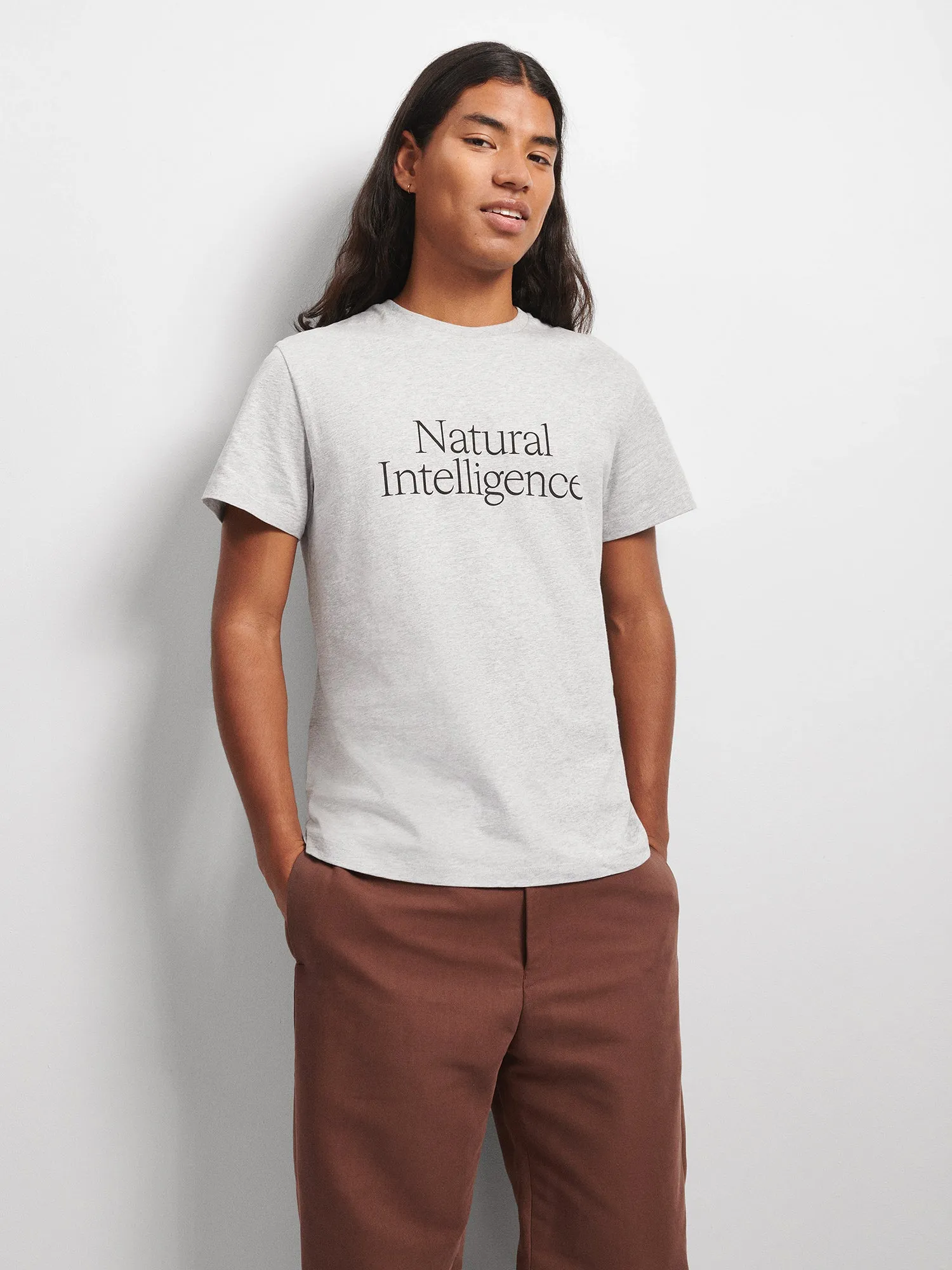 365 Natural Intelligence T-Shirt—grey marl