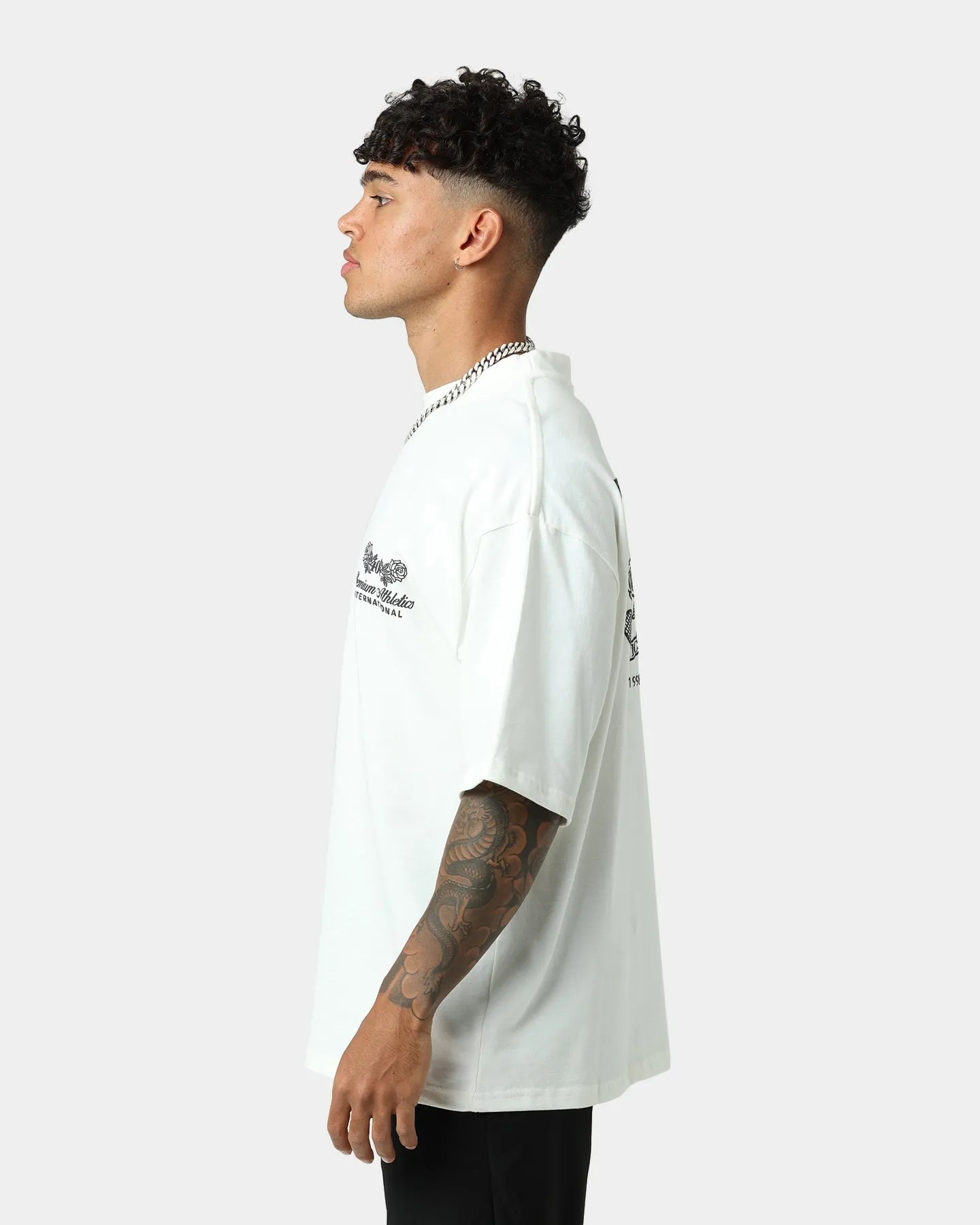 404 Premium Athletics Vintage T-Shirt Off White