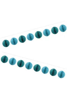 4M HONEYCOMB GARLAND - BLUE