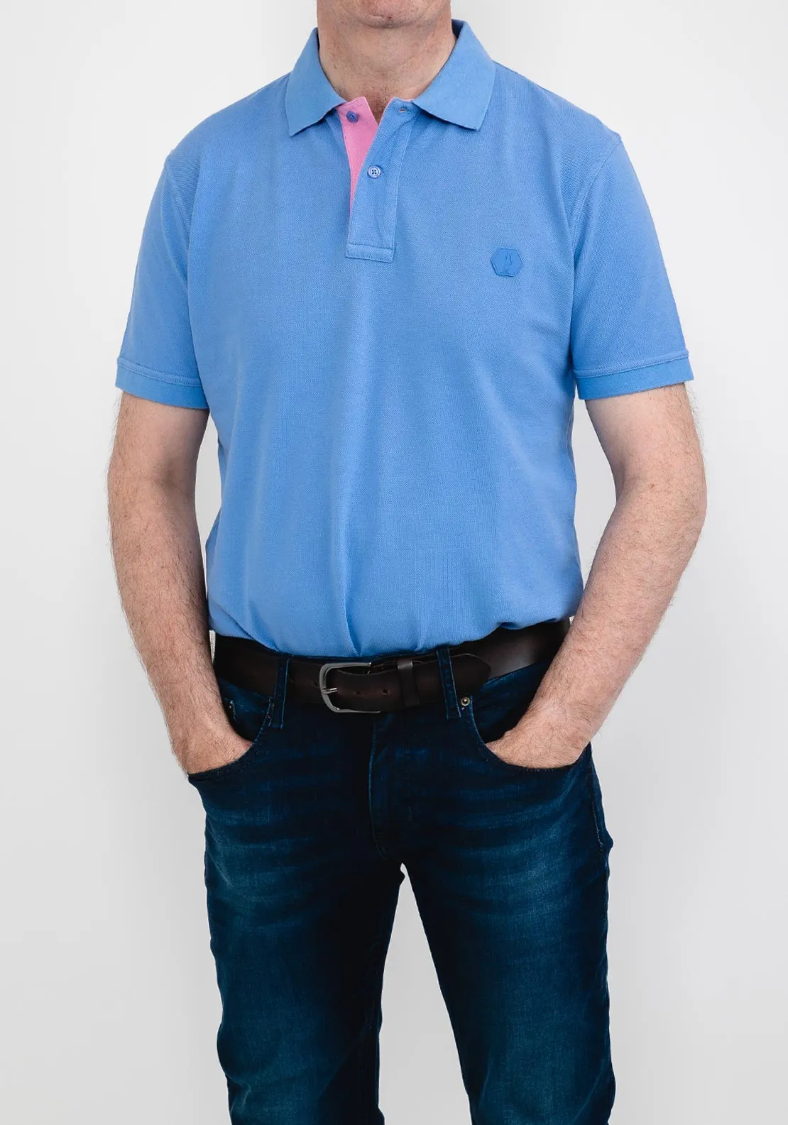 6th Sense Danny Polo Shirt, Cornflower Blue