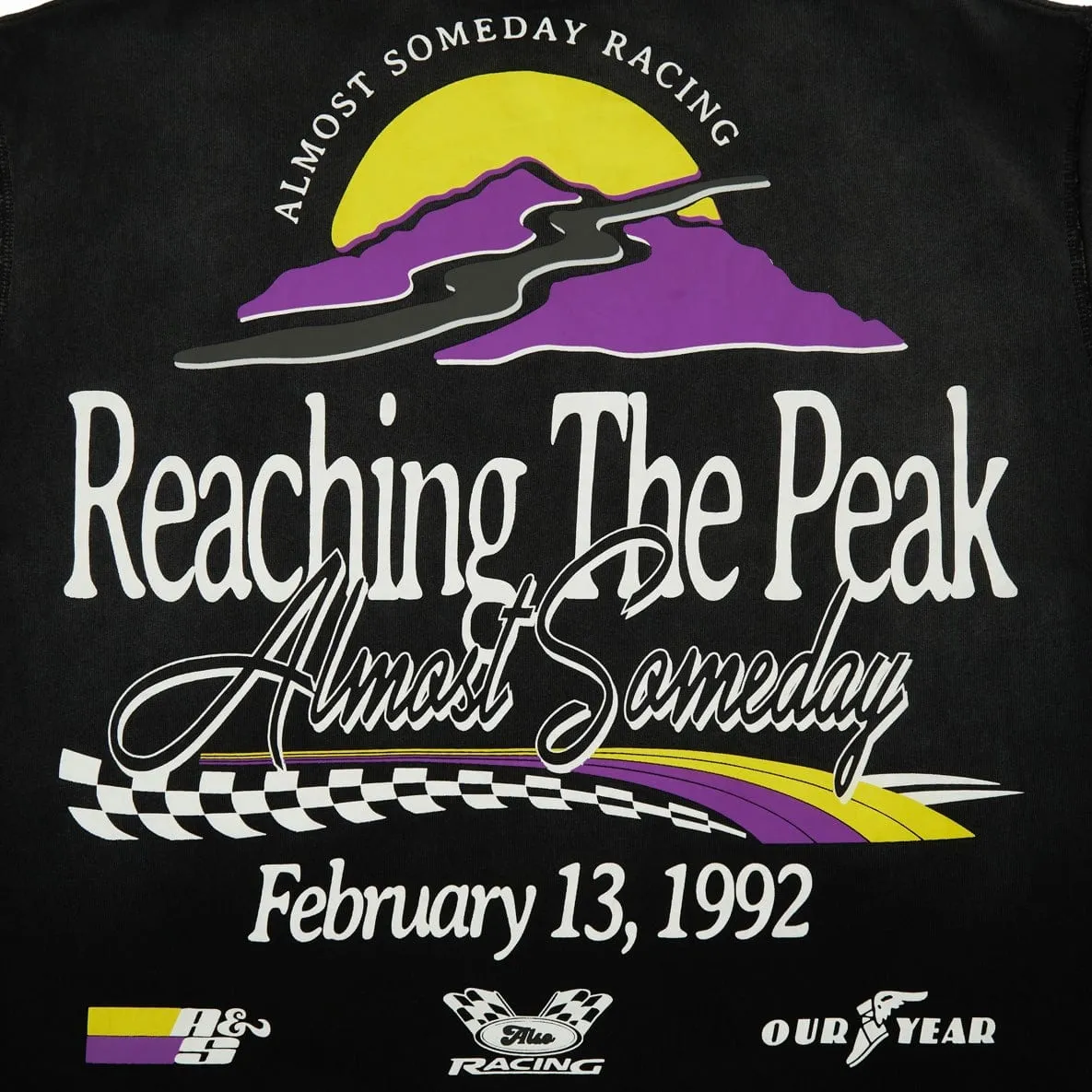 Almost Someday Peak Tee (Sun Fade Black) AS-F24-TS-PEAK