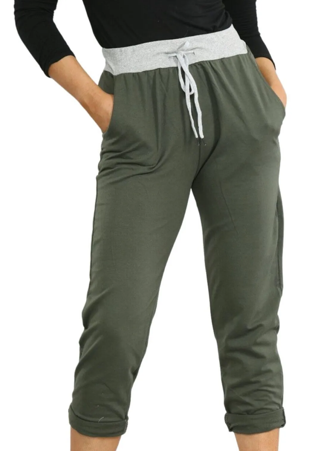 Anne   Kate Italian Plain Dark Green Pant  14-18