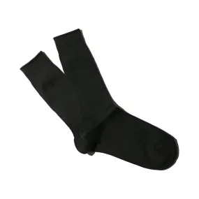 Anonymous Ism Brilliant Black Cotton Blend Crew Socks