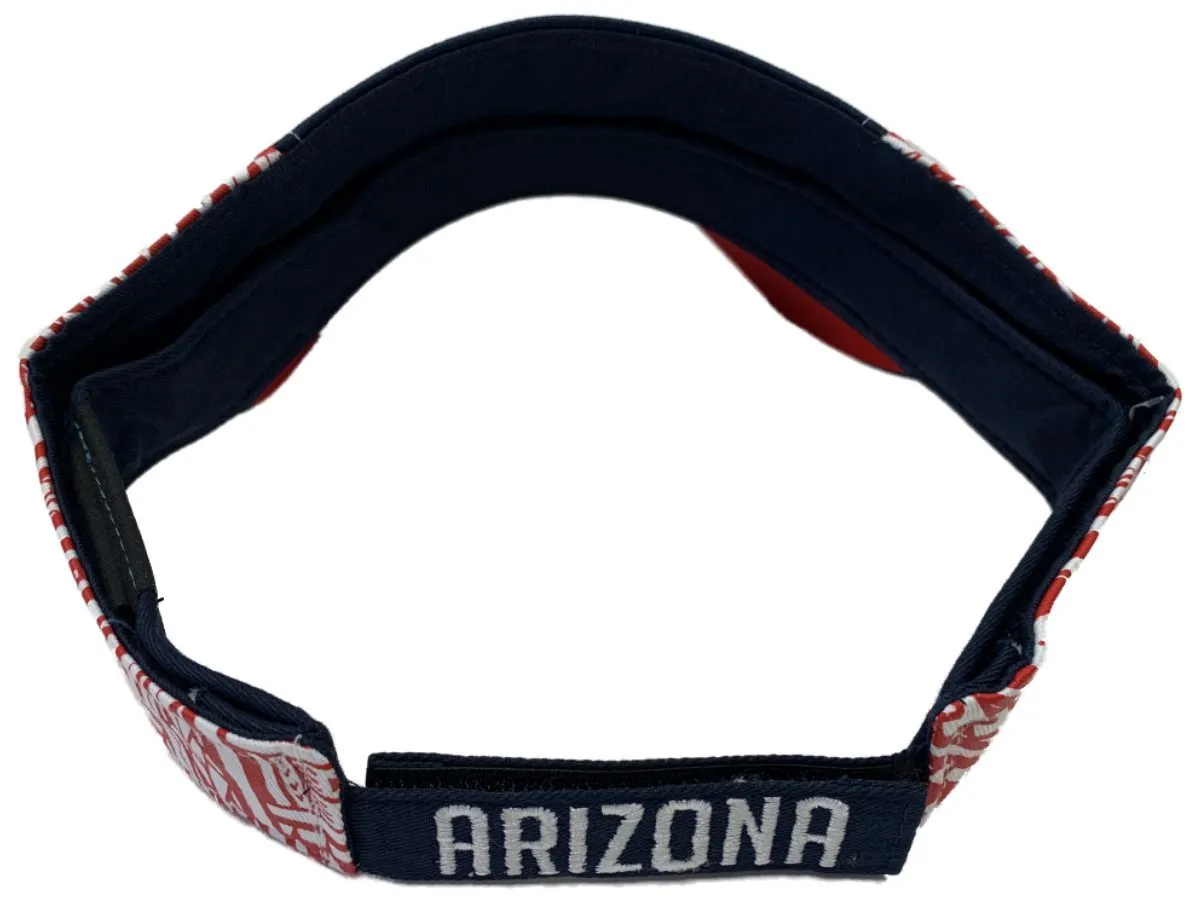 Arizona Wildcats Zephyr Navy TOA Collection Adjustable Strap Golf Visor Hat Cap