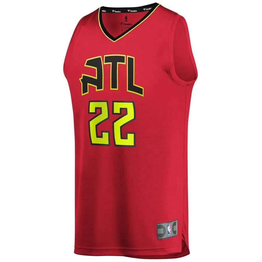 Atlanta Hawks Cam Reddish Fanatics Branded Replica Fast Break Statement Jersey Kids - Red | Ireland X8325Z1