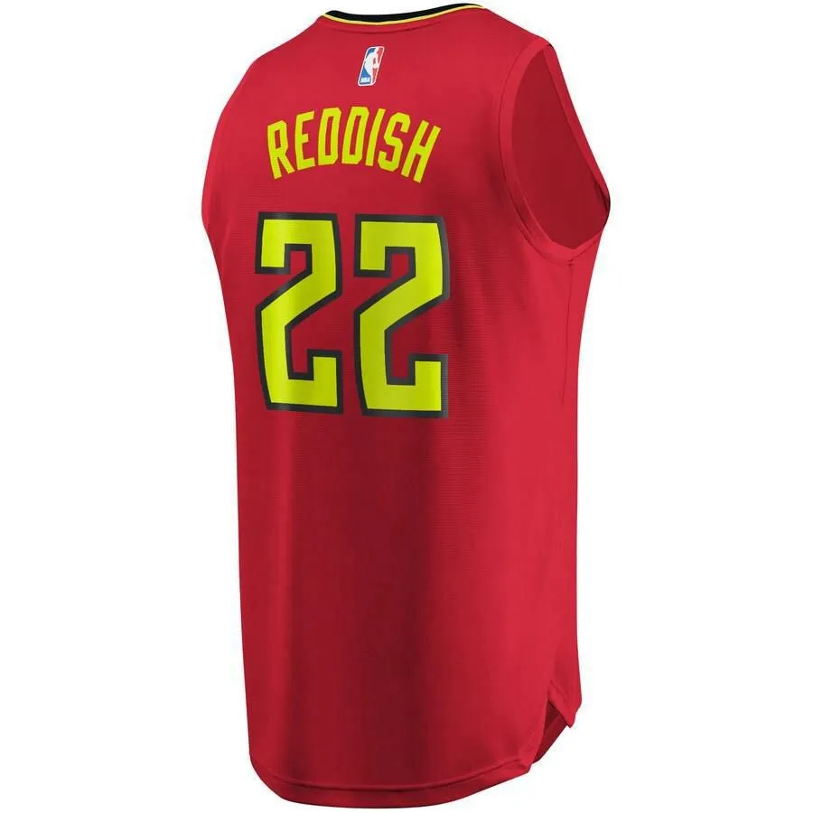 Atlanta Hawks Cam Reddish Fanatics Branded Replica Fast Break Statement Jersey Kids - Red | Ireland X8325Z1