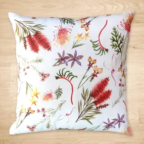 Australian Flora Cushion Cover All Over Cotton Drill