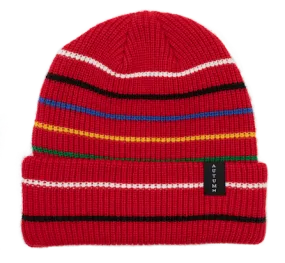 Autumn Headwear Select Multi Stripe Beanie - Red