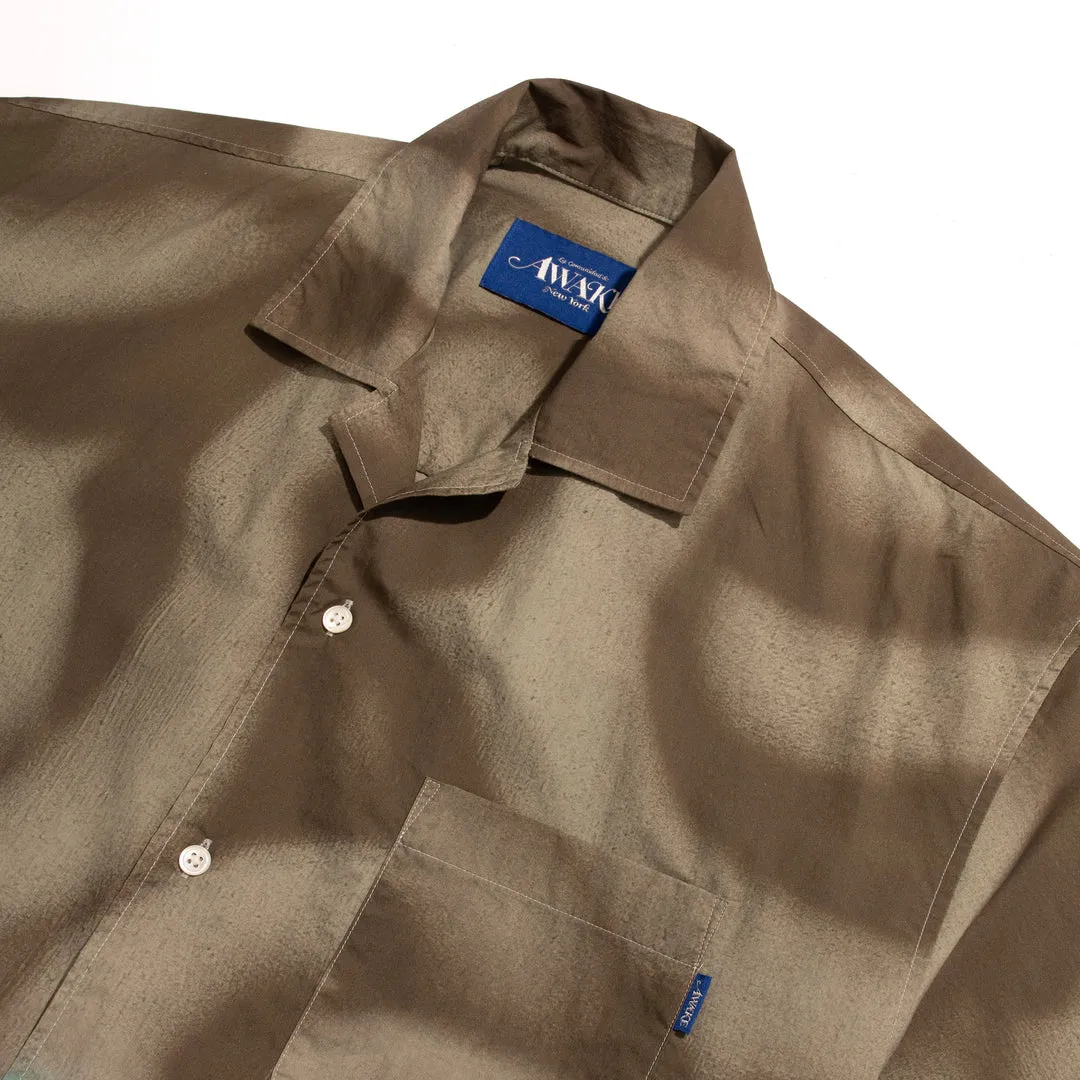 Awake NY x Mundo Dip Dyed Camp Shirt (Brown/Blue)