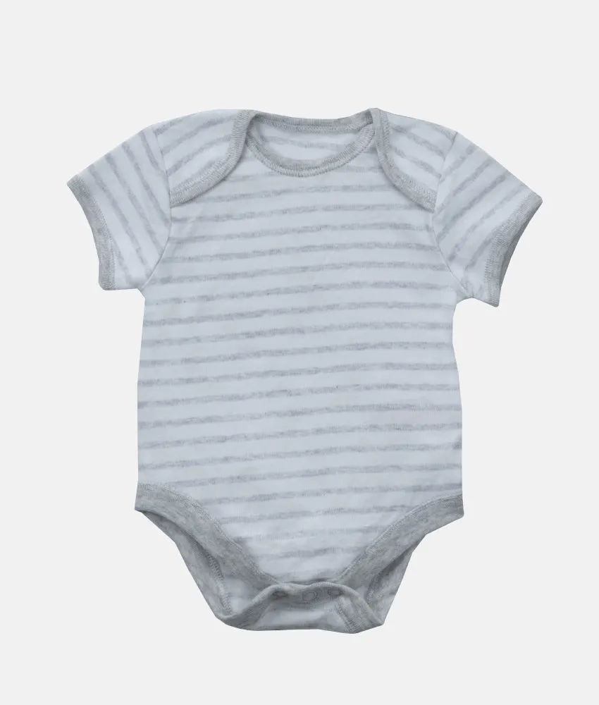 Baby Bodysuit - Grey Stripes