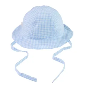 Baby Gi Gingham Blue Boys Sunhat