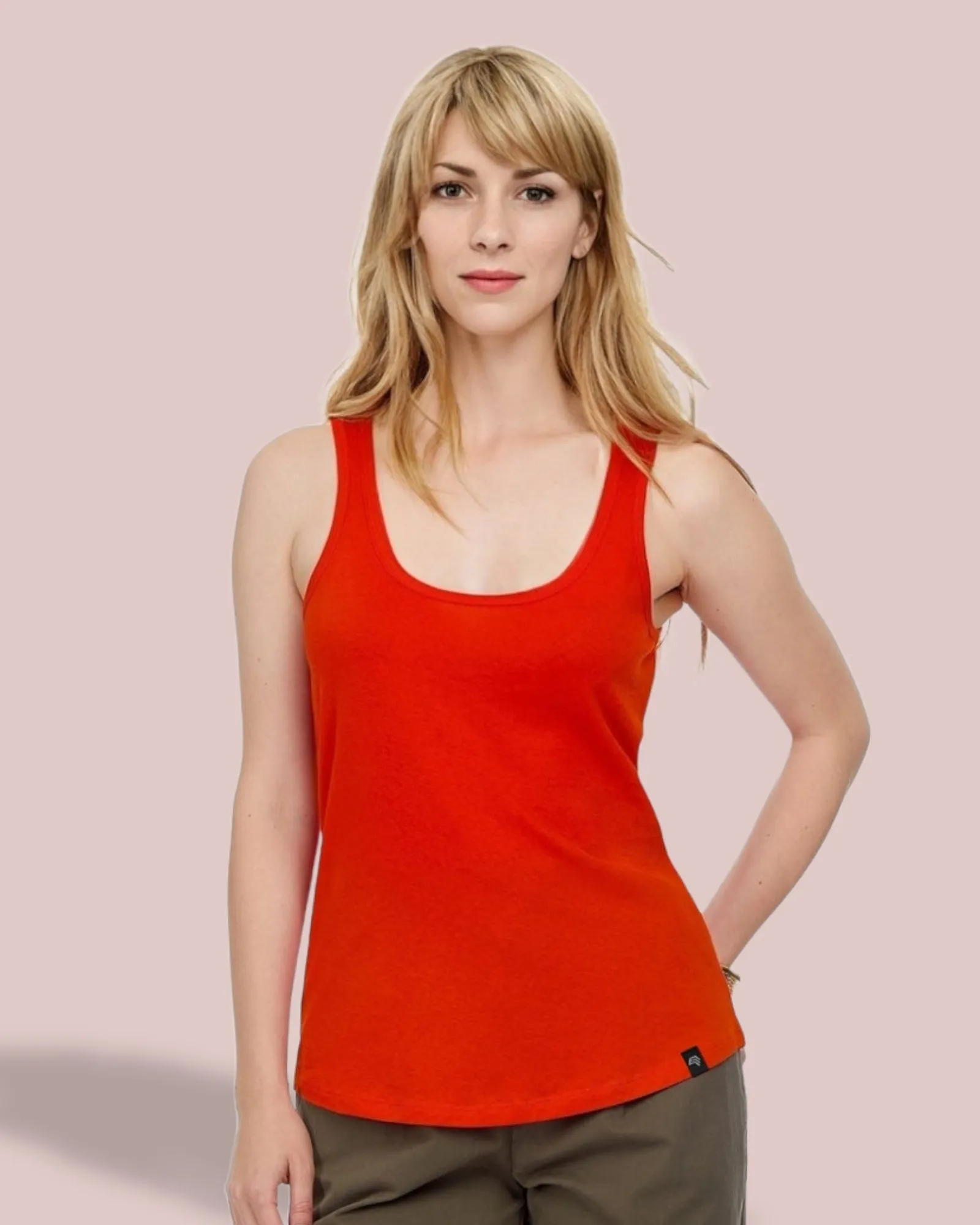 BAC TW073 ― Damen Bio-Baumwolle Tank Top - Heather Melange Grau