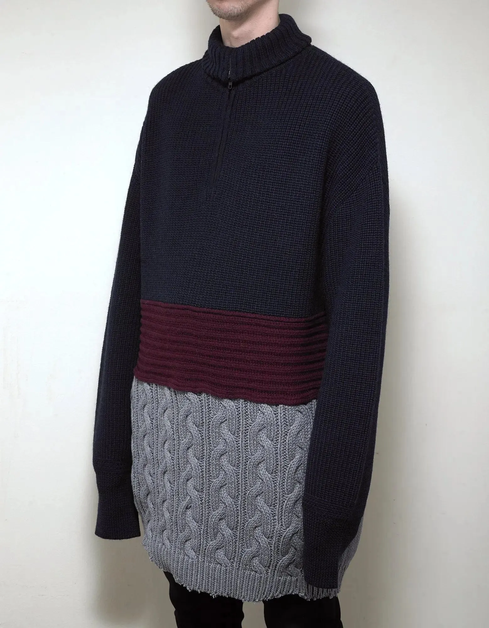 Balenciaga Multi-Panelled Long Knitwear