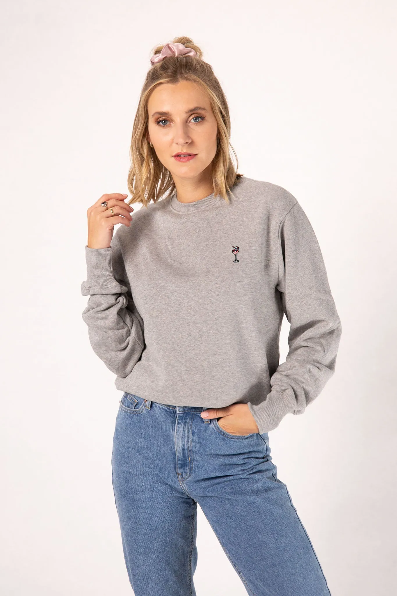 Berry Spritz | Bestickter Bio-Baumwoll Frauen Pullover