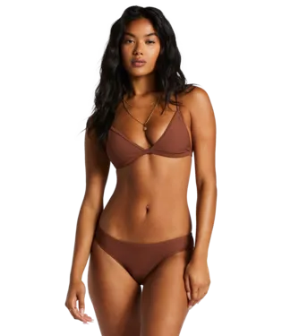 Billabong Tanline Ceci Triangle Bikini Top - Mocha