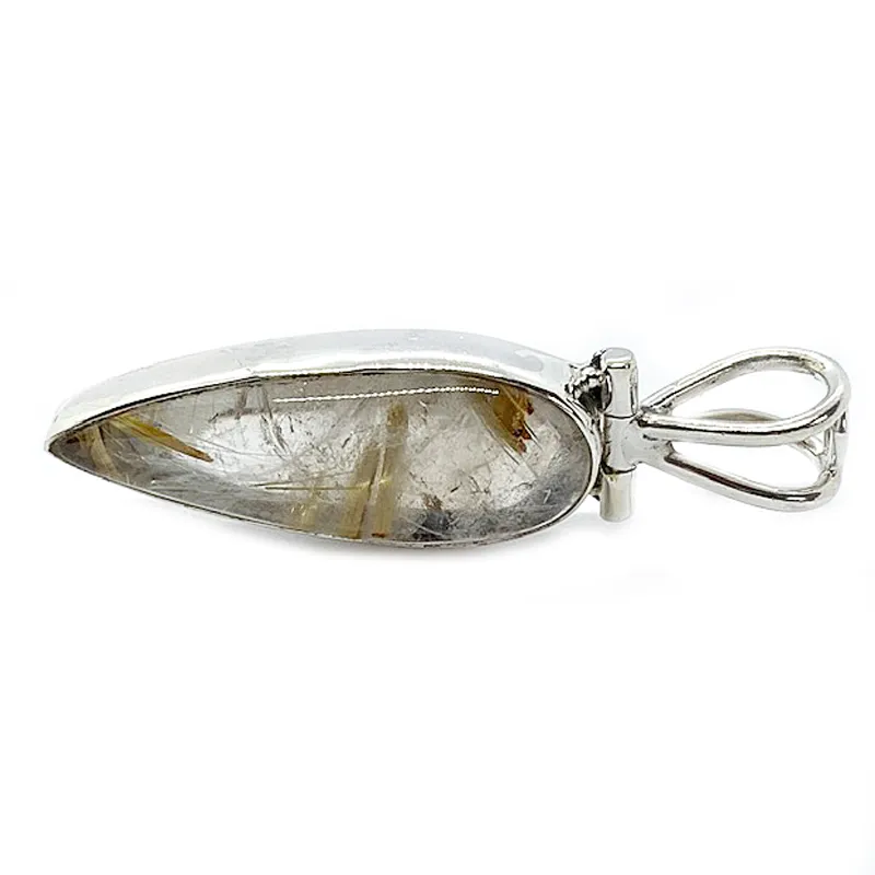 Birch Rutilated Quartz Gypsy Pendant