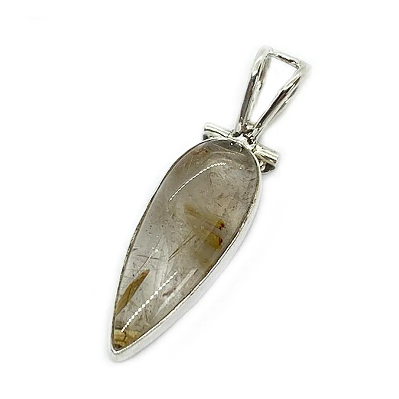 Birch Rutilated Quartz Gypsy Pendant