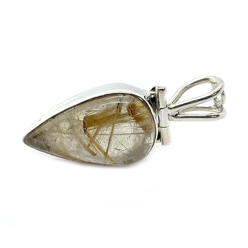 Birch Rutilated Quartz Gypsy Pendant