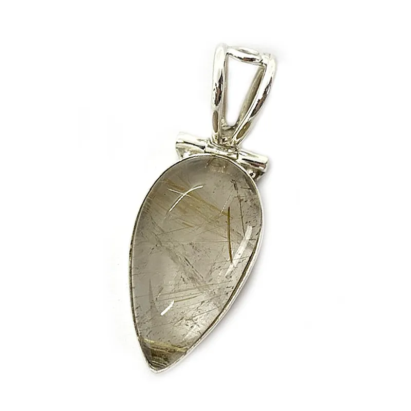 Birch Rutilated Quartz Gypsy Pendant