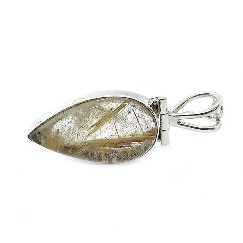 Birch Rutilated Quartz Gypsy Pendant