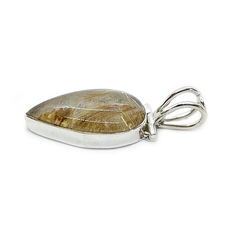 Birch Rutilated Quartz Gypsy Pendant