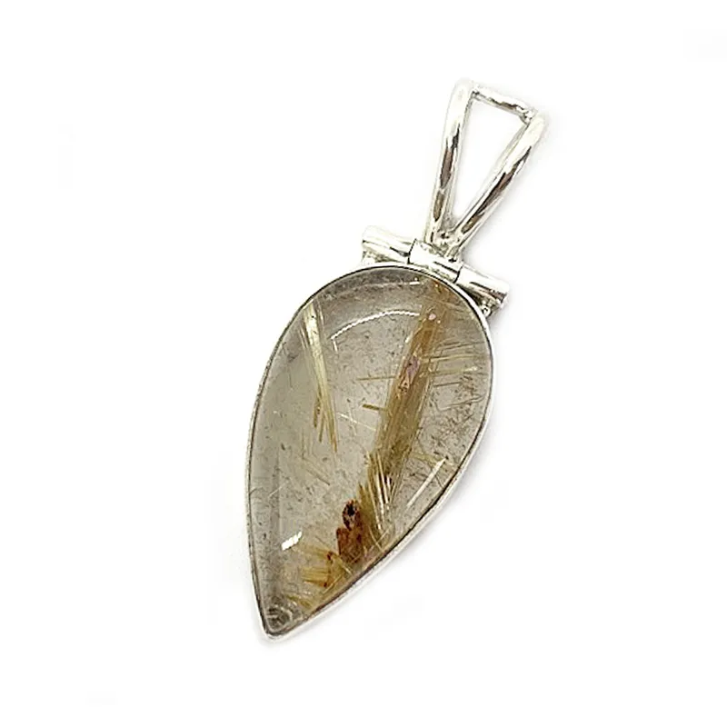 Birch Rutilated Quartz Gypsy Pendant