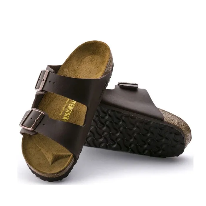 Birkenstock Arizona Birko Flor Dark Brown Regular Width