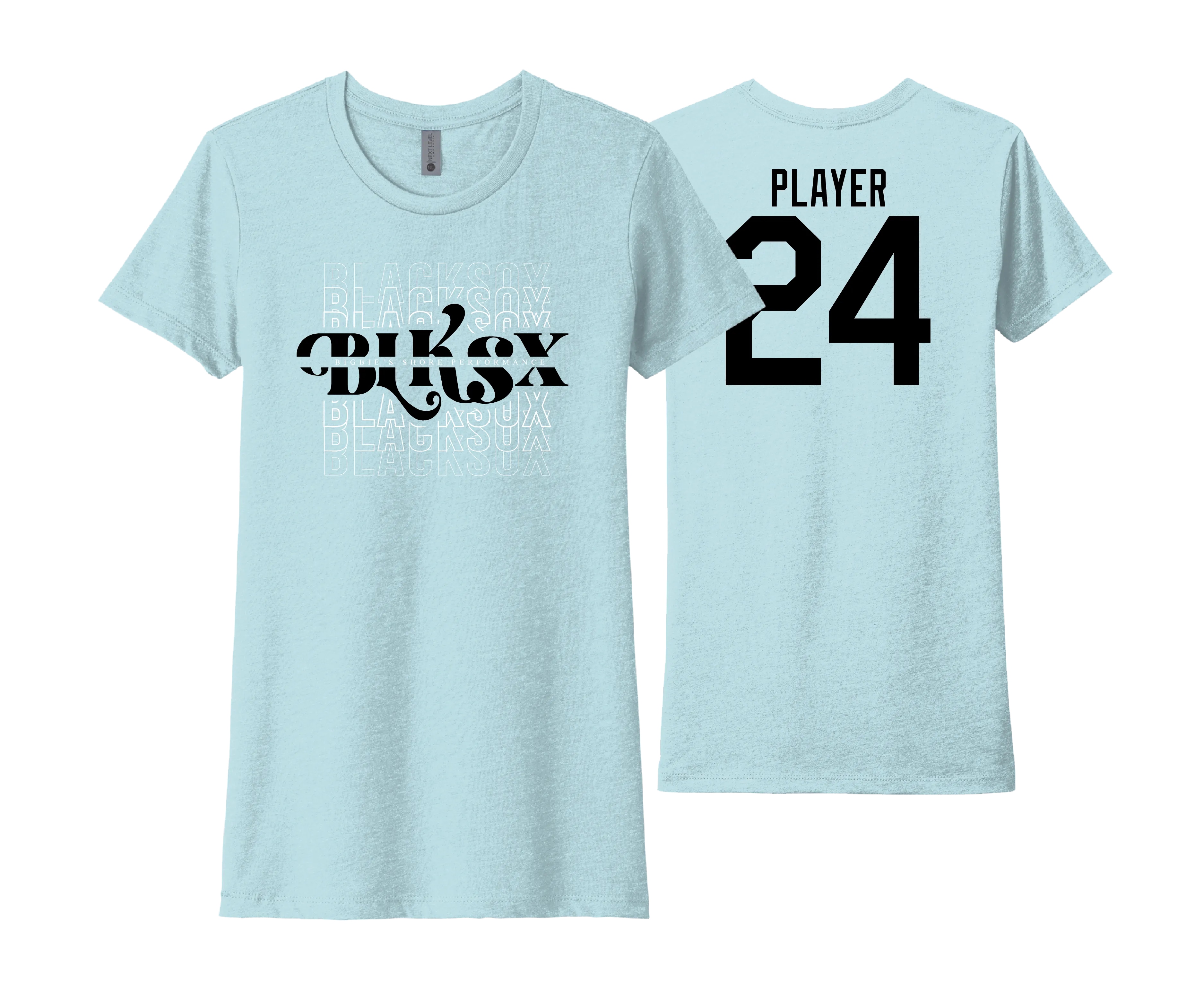 Black Sox Mom - Women's Cotton Crew Neck