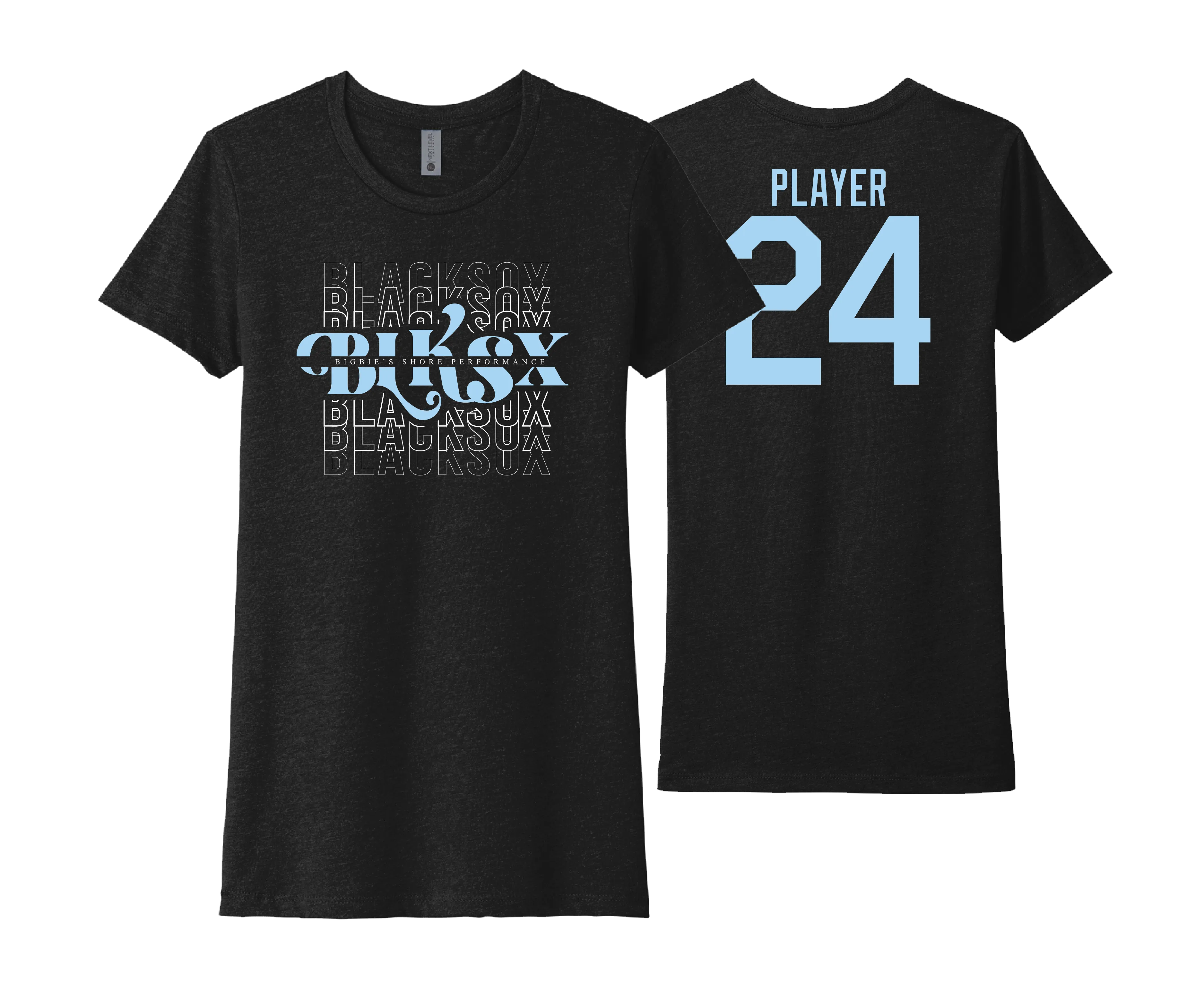 Black Sox Mom - Women's Cotton Crew Neck