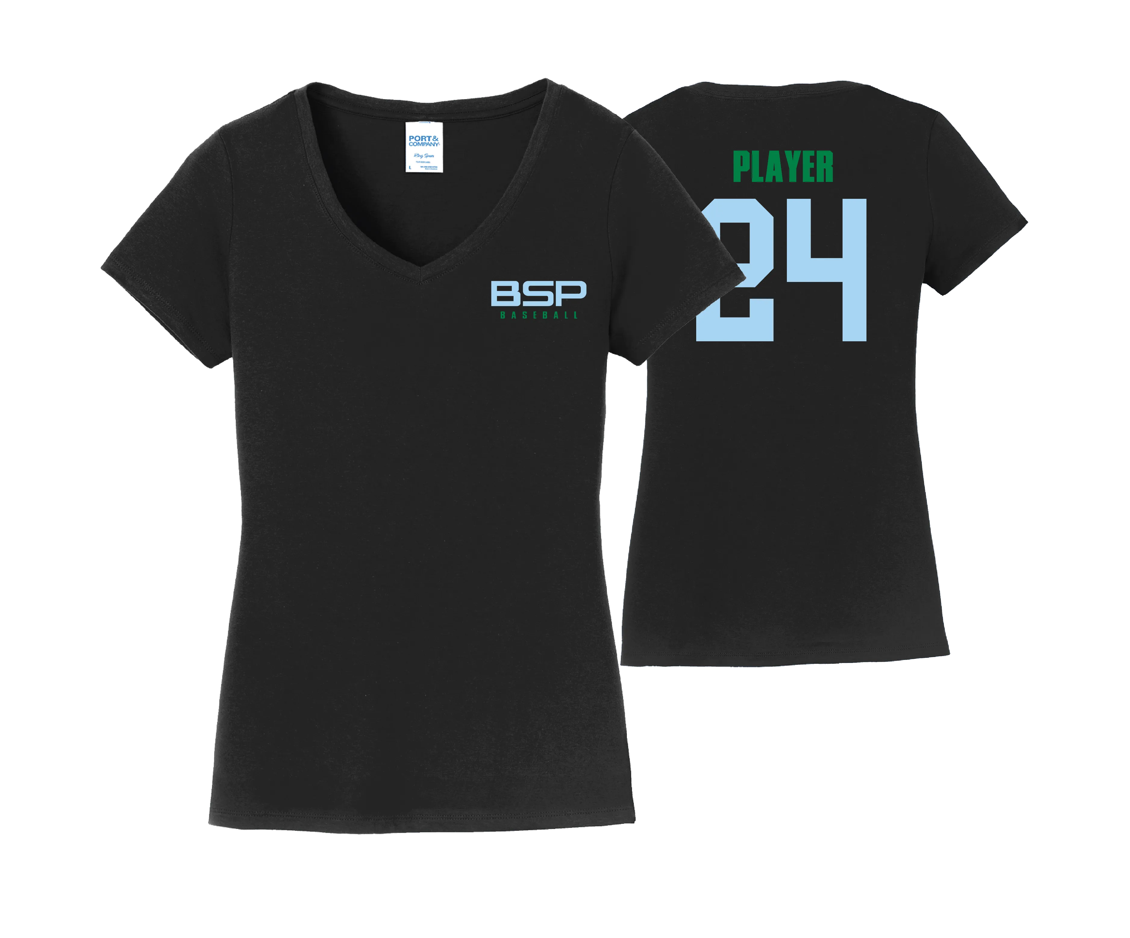 Black Sox Mom - Women's Cotton V neck