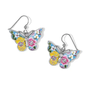 Blossom Hill Garden Butterfly French Wire Earrings