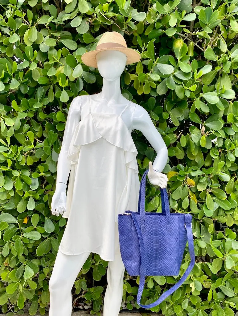 Blue Shopper Tote Bag