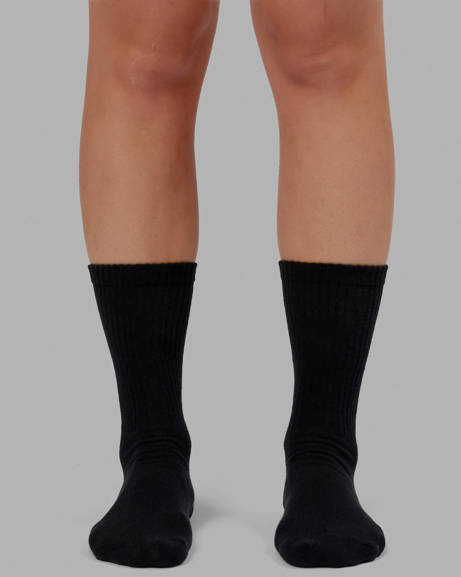 Brand Crew Socks - Black