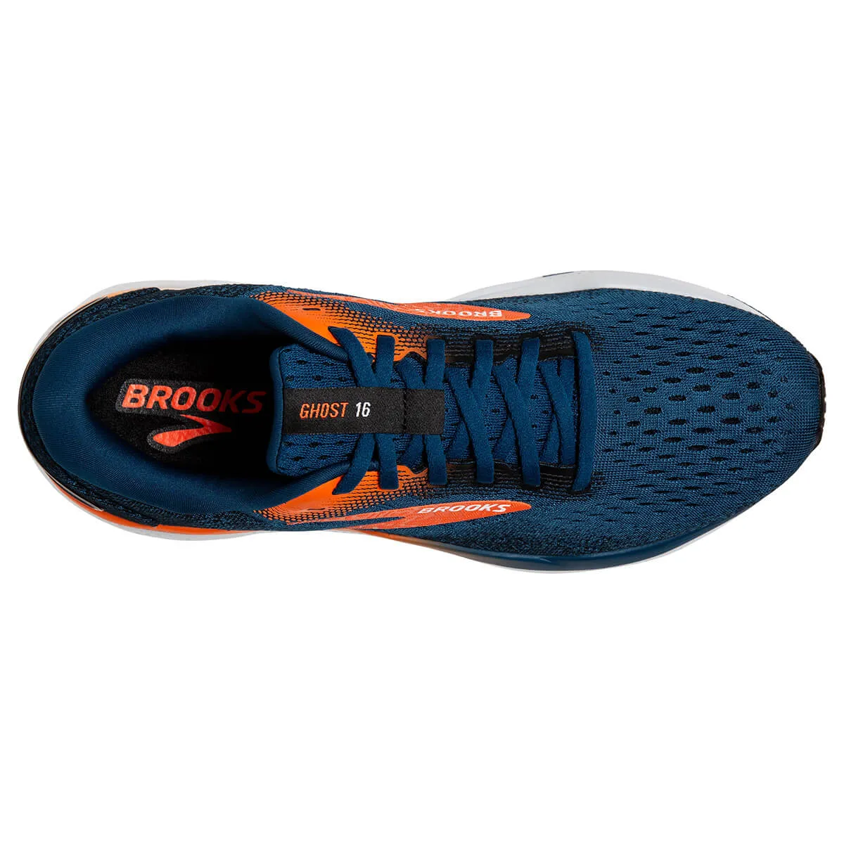 Brooks Ghost 16 Mens | Blue Opal/black/nasturtium