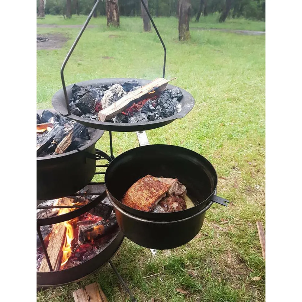 BushKing 12.5L Spun Steel Camp Oven