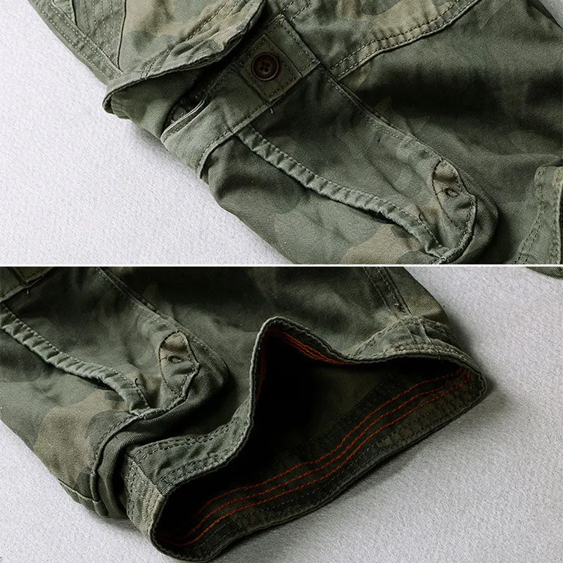 Casual Camo Large Pocket Men's Shorts