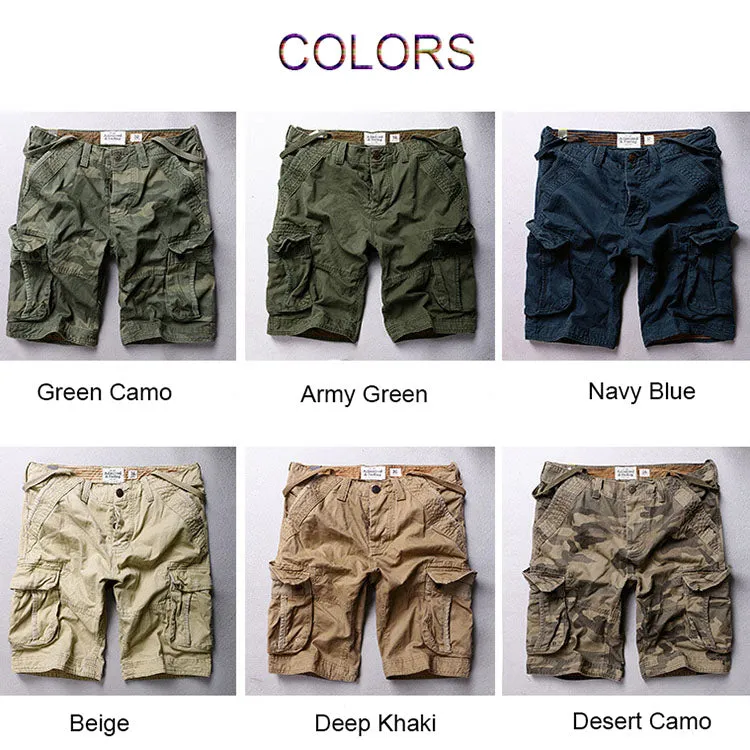 Casual Camo Large Pocket Men's Shorts