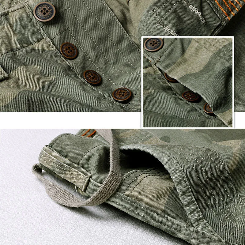 Casual Camo Large Pocket Men's Shorts