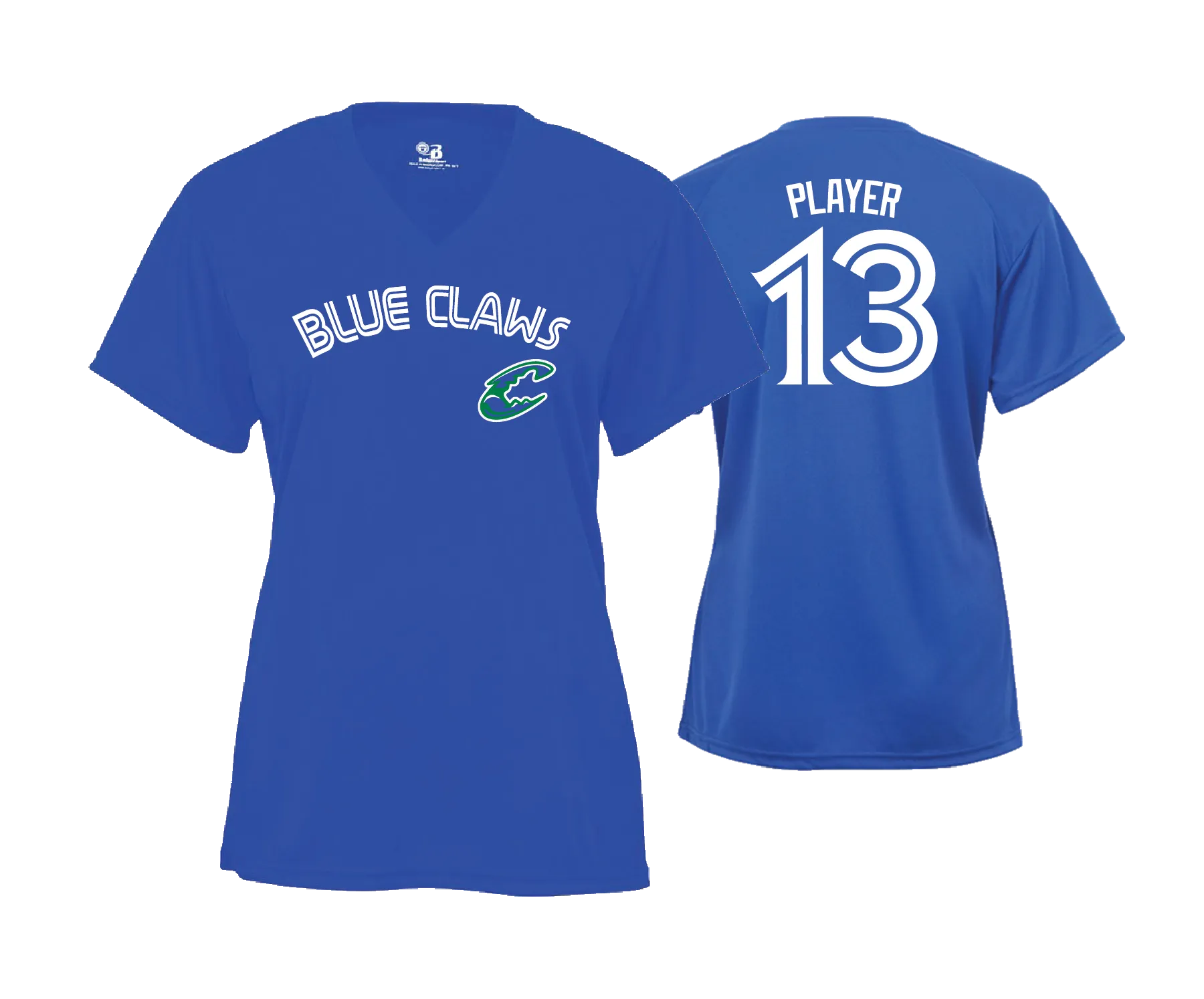 Chesapeake Blue Claws  - Women's Semi Sub (Short Sleeve) Text Tee