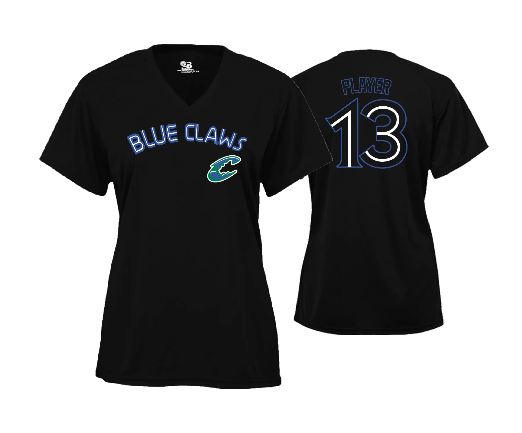 Chesapeake Blue Claws  - Women's Semi Sub (Short Sleeve) Text Tee