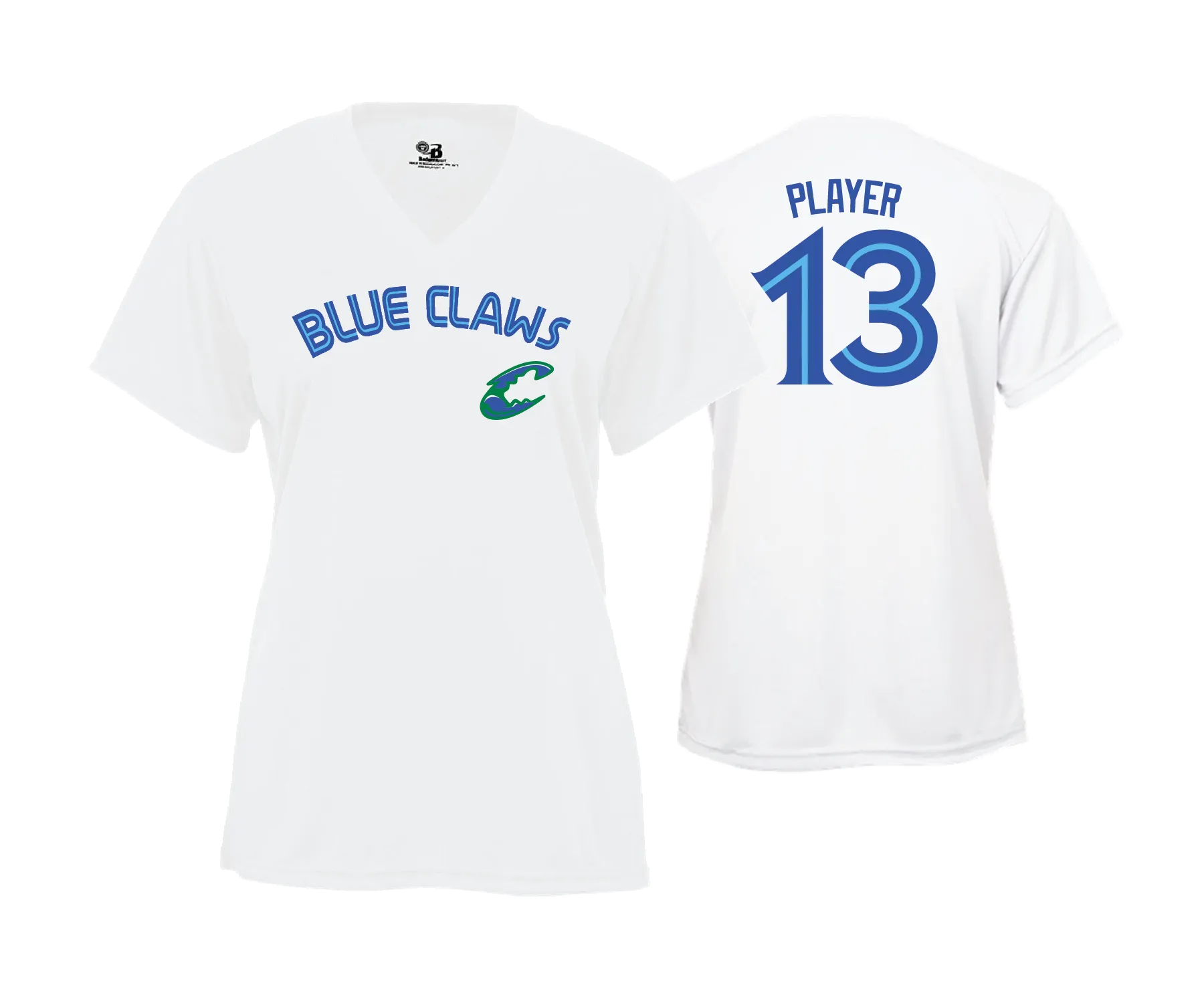 Chesapeake Blue Claws  - Women's Semi Sub (Short Sleeve) Text Tee