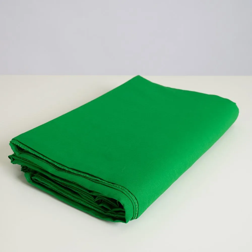 Chroma Key Green Screen 3m x 3m Cotton Muslin Studio Backdrop