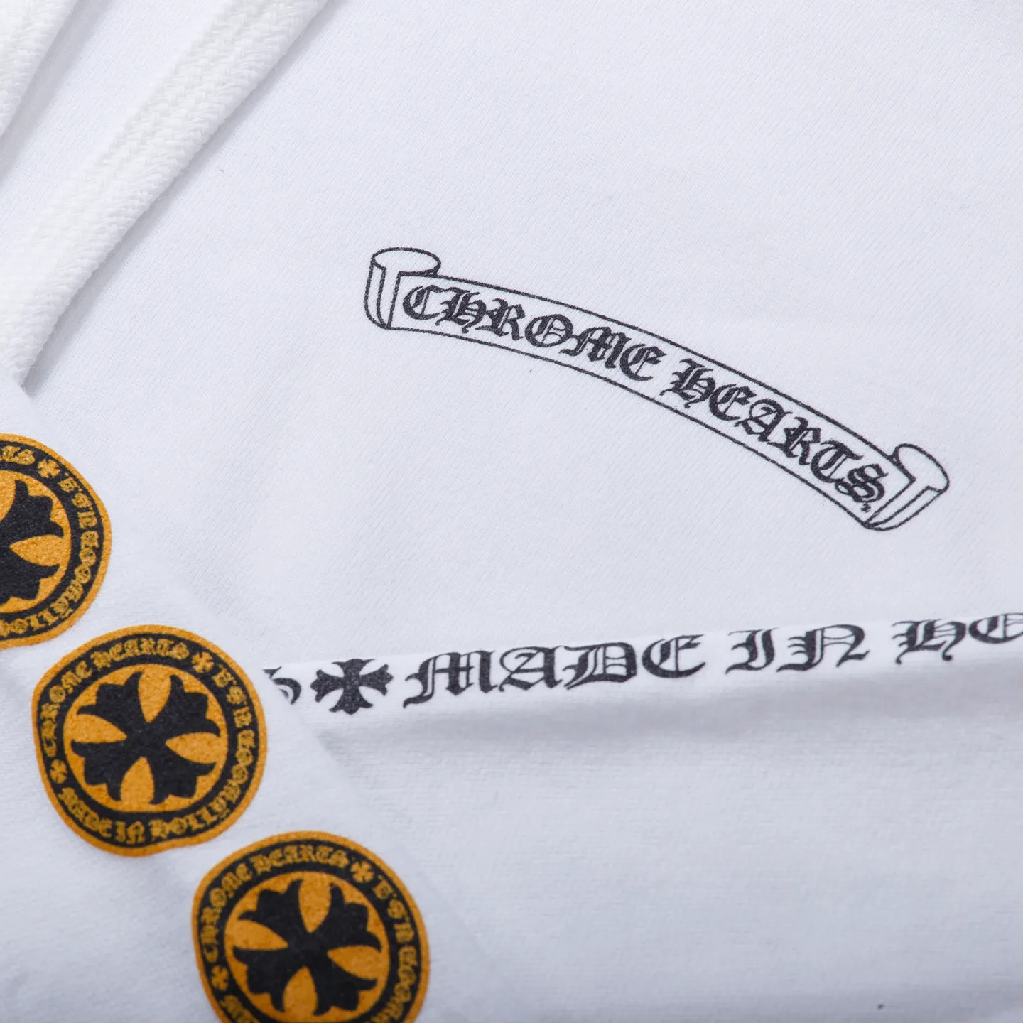 Chrome Hearts Cross Sweatshirt White Yellow