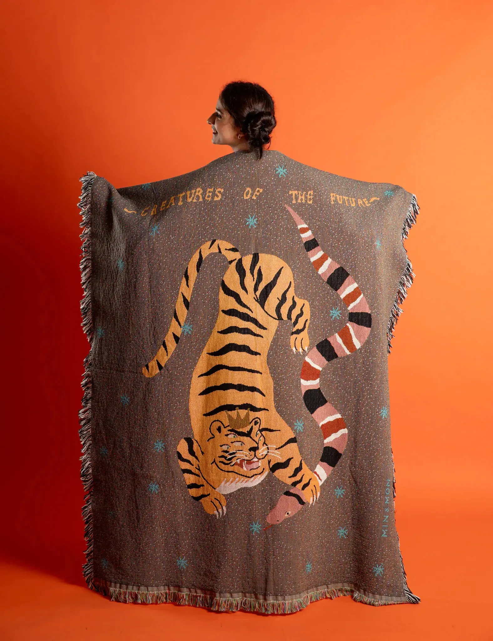 Cotton Blanket Ultimate Cuddle Companion - Tiger and Snake