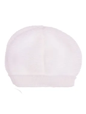 Cotton Knitted Hat - Soft Pink