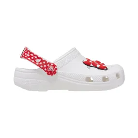 Crocs Disney Minnie Mouse girl's sabot slipper 208710-WHRD white-red