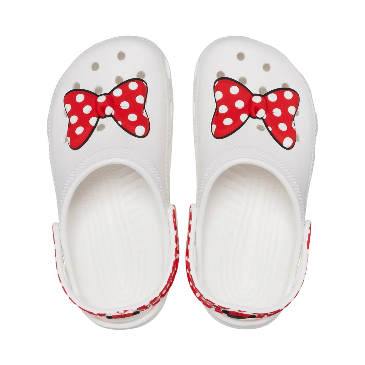 Crocs Disney Minnie Mouse girl's sabot slipper 208710-WHRD white-red