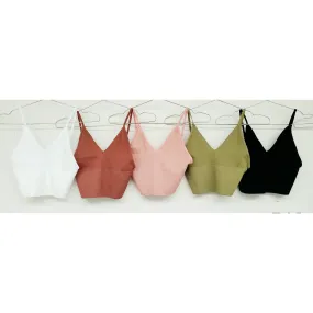 Crop Ribbed Hem Brami