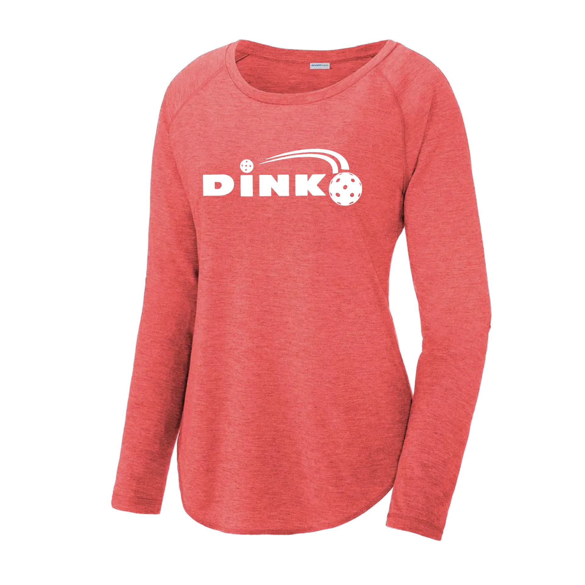 Dink | Women's Long Sleeve Scoop Neck Pickleball Shirts | 75/13/12 poly/cotton/rayon