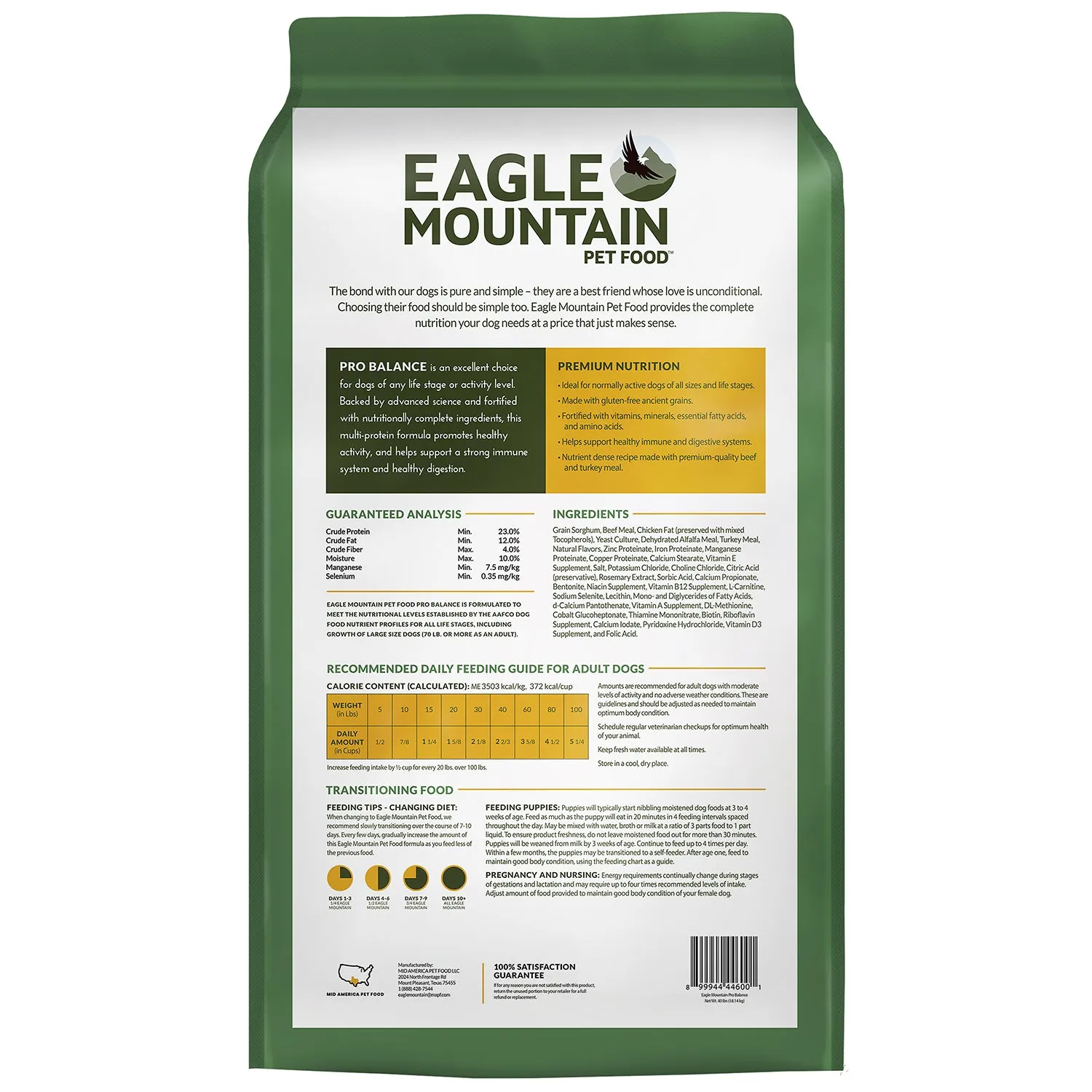 Eagle Mountain Pro Balance Dry Dog Food